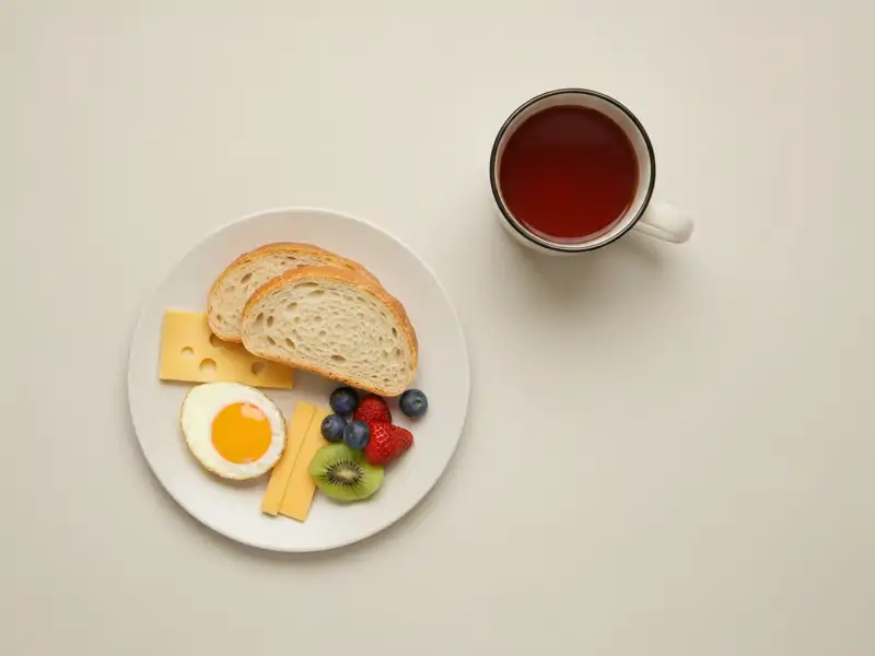 A Starbucks Protein Box with cheese, eggs, bread, and fruit